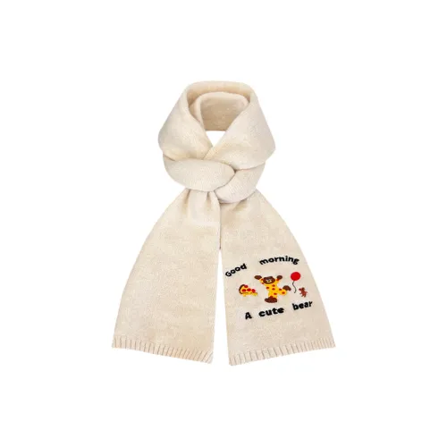 BEPOP Полиэстер Искусственный кашемир Вязаные шарфы Унисекс Черный Белый Овсяный