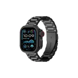 Мгновенный Ultra Металл Корпус + Нержавеющая Сталь Три-Бусина Складная Застежка Часы Полоска Наборы