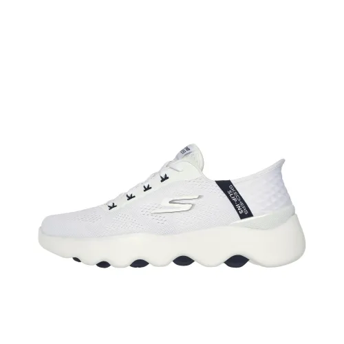 Skechers Go Walk Massage Fit Низкий Топ Повседневная Обувь Мужская Белый Черный