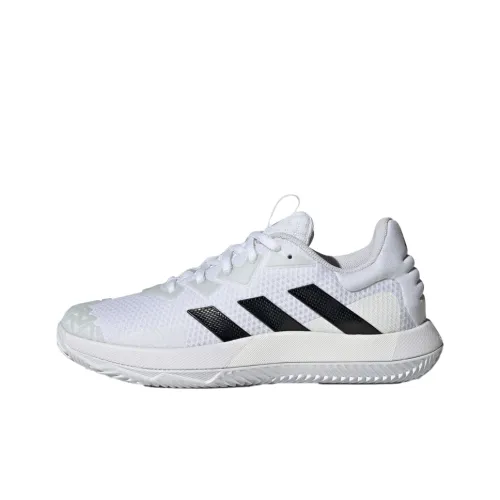 Adidas Solematch Bounce Slip-Resistant Abrasion-Resistant Low-Top Tennis Shoes Men's White Adidas Solematch Bounce Противоскользящие Износостойкие Низкие Кроссовки для тенниса Мужские Белые