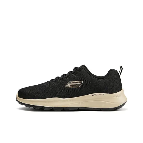 Skechers Equalizer 5,0 Дышащие Низкие Кроссовки для Бега Повседневные Мужские Черные Ярко-черный