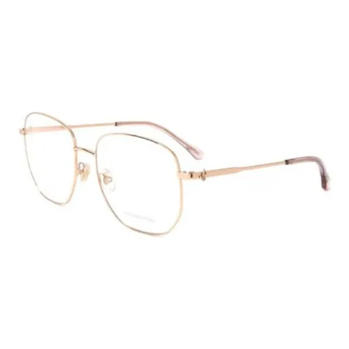 Jimmy Choo Металл Нерегулярная форма Оправы для очков Женские Золото