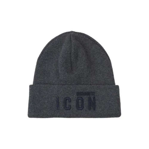 DSQUARED 2 Шерсть Бини Мужской Темно-Серый