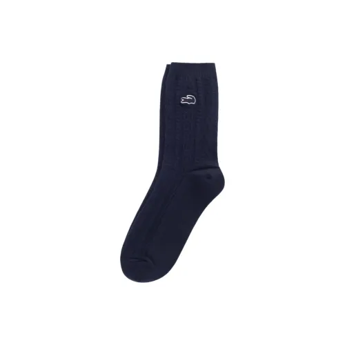 LACOSTE 1 шт. Темно-синие женские носки MID до икры