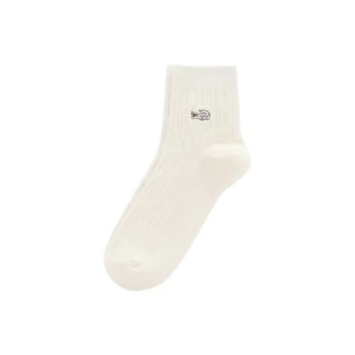 LACOSTE 1 шт Экрю Женские Носки MID до икры
