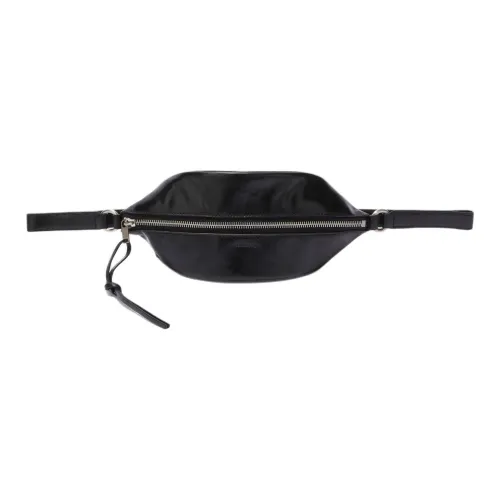 JIL SANDER Телячья кожа Бананка Сумка через плечо Маленькая Мужская Черная