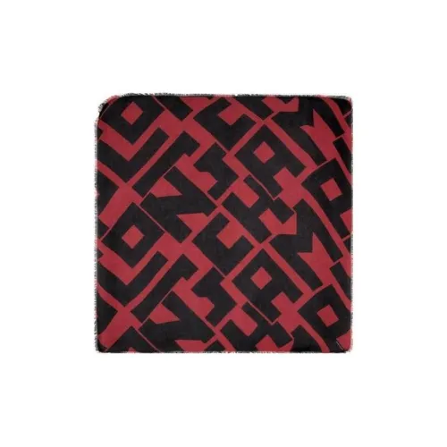 LONGCHAMP Вискоза Кашемир Вязаные Шарфы Женские Красный