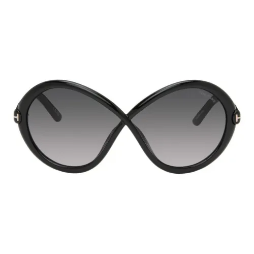 TOM FORD Ацетат Нерегулярная форма Солнцезащитные очки Женские Черный