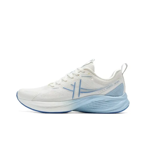 XTEP 5 Speed ET Амортизаторы Slip-Resistant Низкий Топ Повседневные Беговые Кроссовки Мужские Белый Синий