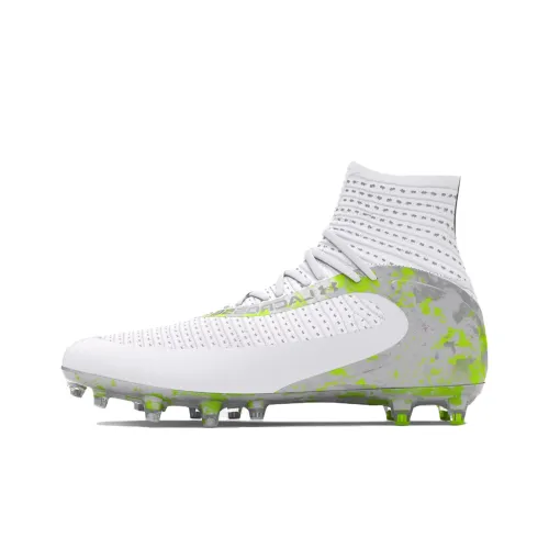 Under Armour HIGHLIGHT Амортизация Износостойкие футбольные бутсы Унисекс Белый