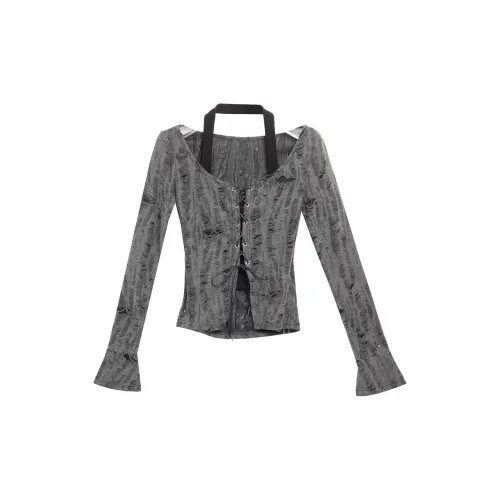 FOCOS STUDIO T-рубашка Женская Фотиния Серый