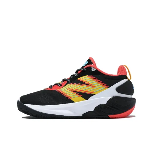 New Balance совместный бренд Низкий Топ Детские Баскетбольные Кроссовки Черный Желтый Красный Подростки