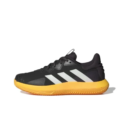 Adidas Solematch Control Slip-Resistant Abrasion-Resistant Low-Top Tennis Shoes Men's Black Adidas Solematch Control Противоскользящие Устойчивые к Износу Низкие Кроссовки для Тениса Мужские Черные