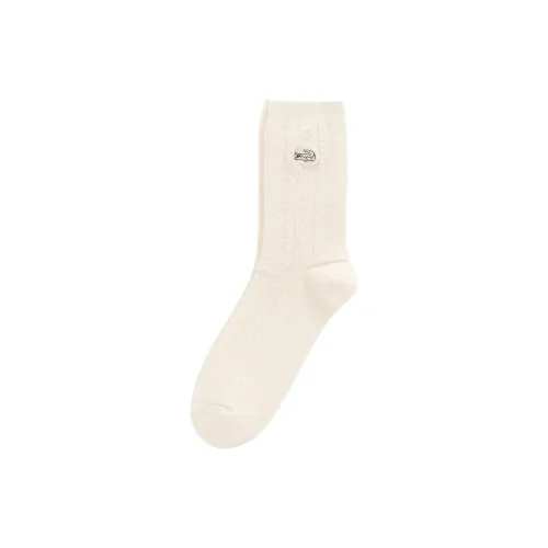 LACOSTE 1 шт Экрю Женские Носки MID до икры