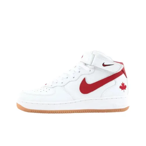 Nike Air Force 1 Slip Resistant Abrasion Resistant MID Топ Скейтборд Кроссовки Мужской Белый