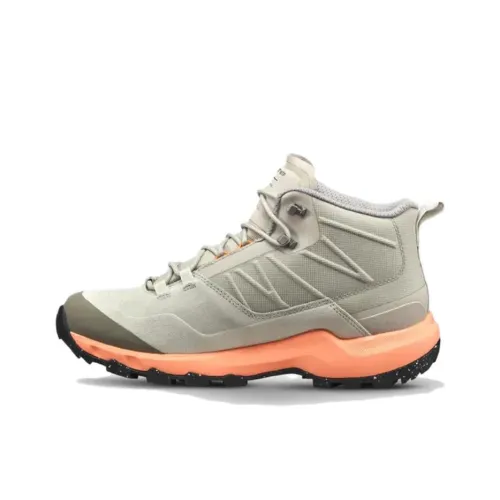 DECATHLON MH500 Slip Устойчивый к истиранию MID Топ Походная обувь Женская Светло-серый