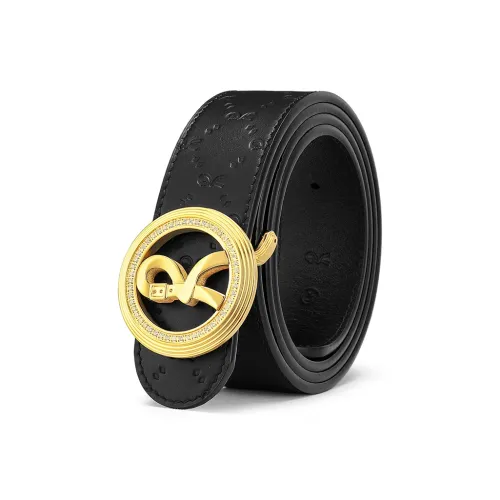 Roberta Di Camerino Ремни из коровьей кожи Мужской Черный 3,7CM