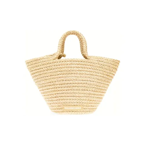 Balenciaga IBIZA Нейлон с кожаными вставками Сумка через плечо Маленькая Женская Бежевая