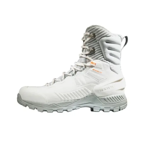 MAMMUT Blackfin 3 Slip-resistant Abrasion-resistant High Top Hiking Shoes Women's White MAMMUT Blackfin 3 Противоскользящий Устойчивый к истиранию Высокий Топ Походная обувь Женская Белая