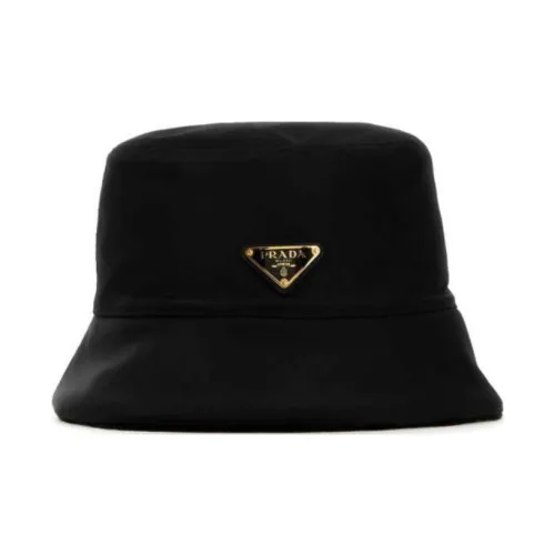 PRADA Переработанный нейлон Шляпы ведра Женские Черный