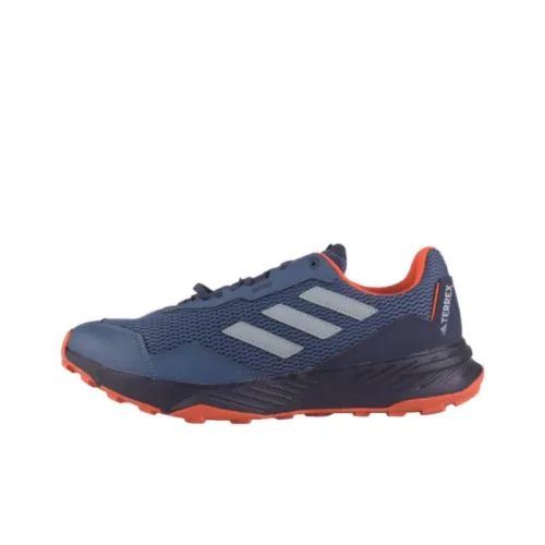 Adidas Tracefinder Trail Slip Resistant Abrasion Resistant Низкий Топ Уличная Обувь Мужская Синий