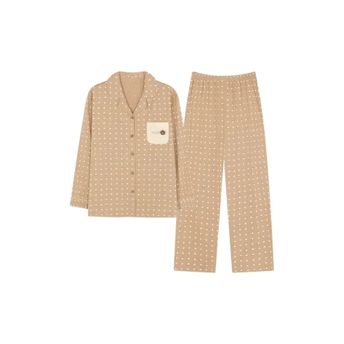 PBENO PD Пижамный комплект женский кофейно-коричневый
