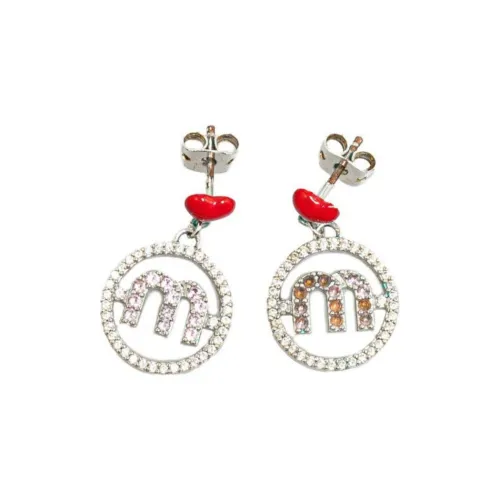 MIU MIU Серьги с стразами для женщин