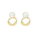 Металл, Твист, Кольцо, Серьги, Золото