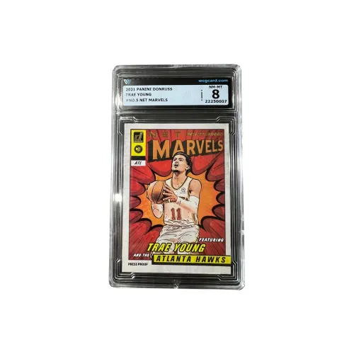 PANINI Trae Young Hawks Team Мэр Нью-Йорка Коллекция Marvel Оценка 8 Звезда Карта Сертифицированные карточки 1 шт