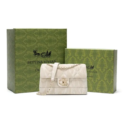 BETTINA VIVIAN ПУ (полиуретан) Сумка через плечо Стандартная Женская Бежевая Абрикосовая