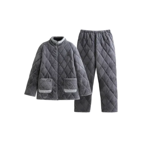 UAVAE Пижамный комплект Мужской Темно-серый