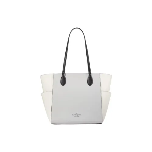 Kate Spade Saffiano кожа Тоут сумка сумка для покупок сумка через плечо сумка обычная женская платиновый серый