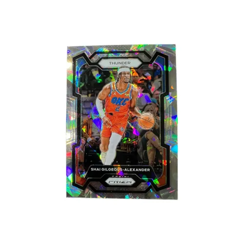 PANINI Thunder Ядерный Shai Gilgeous Alexander Prizm Белый Crush Супер Dazzling Refractor Игрок Карта Спортивные карты 1 шт