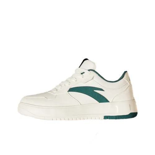 ANTA Износостойкие Легкие и Дышащие Низкие Кроссовки для Скейтбординга Мужские Белые Зеленые