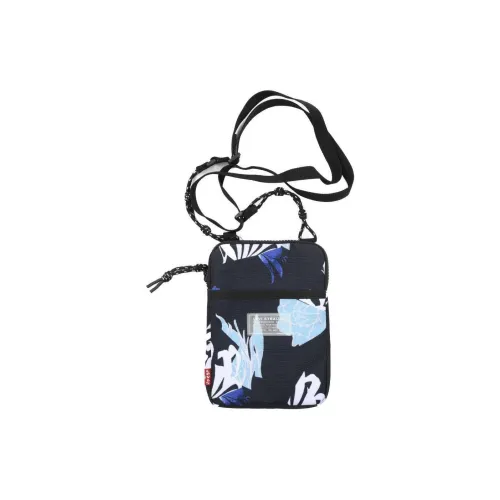 Levi's Полиэстер Сумка через плечо Маленькая Унисекс Черная с узором