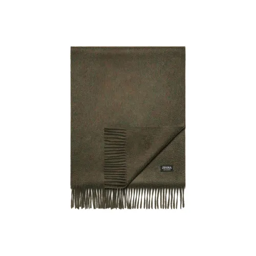Zegna Кашемир Вязаные Шарфы Мужской Темно-Зеленый