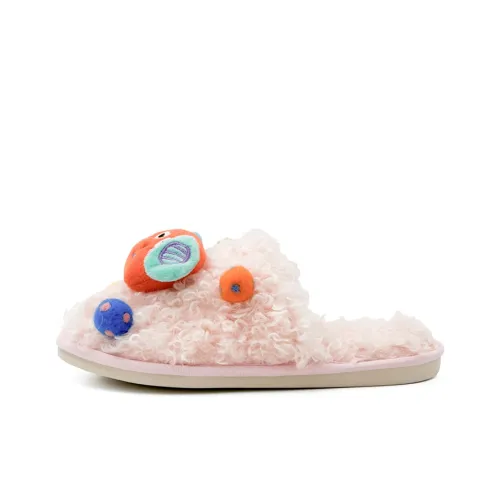 MIFFY Флисовые Домашние Тапочки Женские Розовые