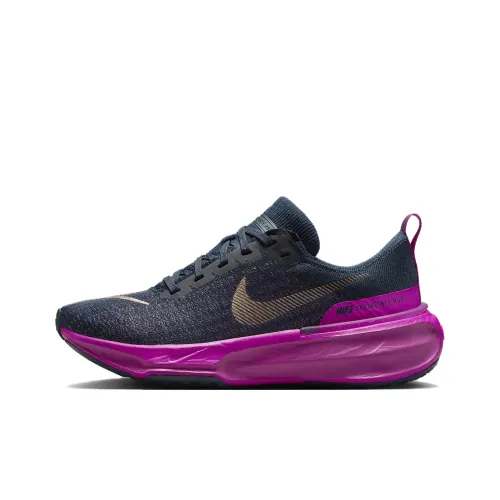 Nike Invincible 3 Slip-resistant Abrasion-resistant Low Top Беговые кроссовки Женские Синий Фиолетовый