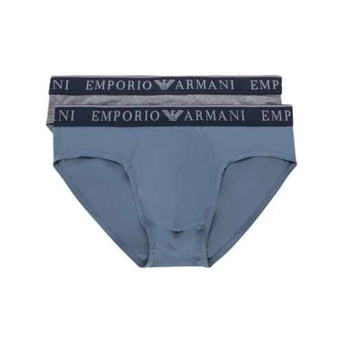Emporio Armani FW24 Трусы Мужские 2 упаковки Синий + Серый