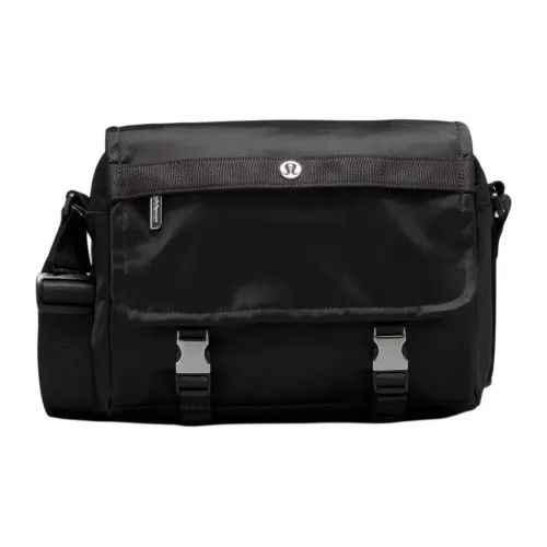 lululemon Нейлоновая сумка для доставки сумка через плечо стандартная унисекс черная