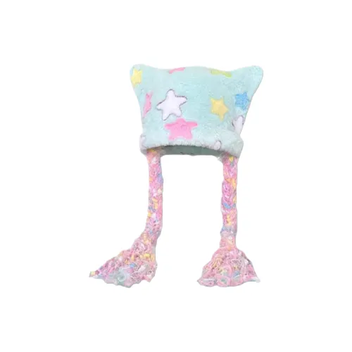 SLEEPYWALK Осенний Зимний Термический Кружево Вверх Ушные Зажимы С Капюшоном Шапка Шапка-бини Женская