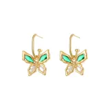 Серьги "Бабочка" [Зеленый]