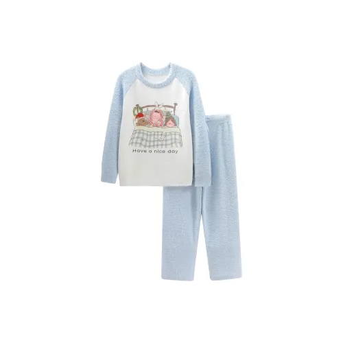 WANANNI Пижамный комплект женский небесно-голубой