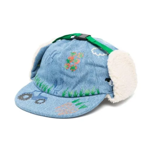 Stella McCartney Хлопок Шапки-ушанки Детские Индиго