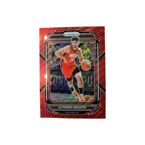 PANINI Şengün Rockets Ядерный Prizm Красный Рябь Refractor Игрок Карта Редкая Карта Спортивные карты 1 шт