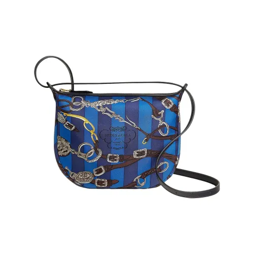 HERMES Sursoie To Go Косметички Mosaic Blue Ebony Dark Blue Women's