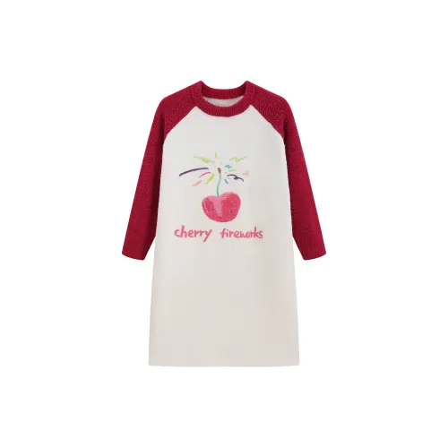 WANANNI Red Женские Ночные сорочки