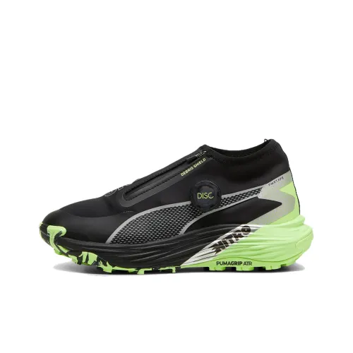 PUMA Voyage NITRO 3 Противоскользящие Устойчивые к истиранию MID Trail Беговые кроссовки Женские Черный Зеленый