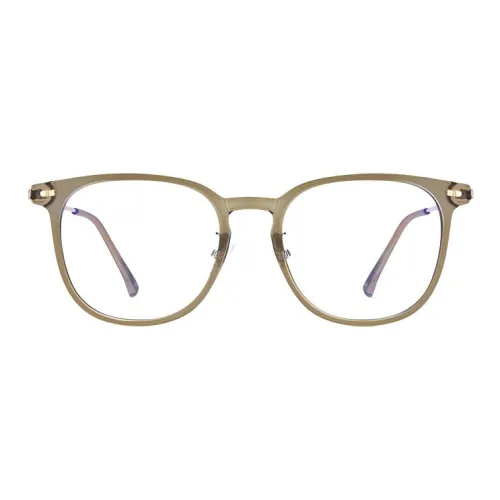 PARMU TR Памятный пластик Сплав Квадрат Оправы для очков Унисекс Холодный чайный коричневый