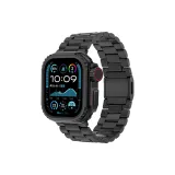 Мгновенный Ultra Металл Корпус + Нержавеющая Сталь Три-Бусина Магнитный Ремешок Часы Полоска Наборы